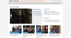 Desktop Screenshot of critictoo.com
